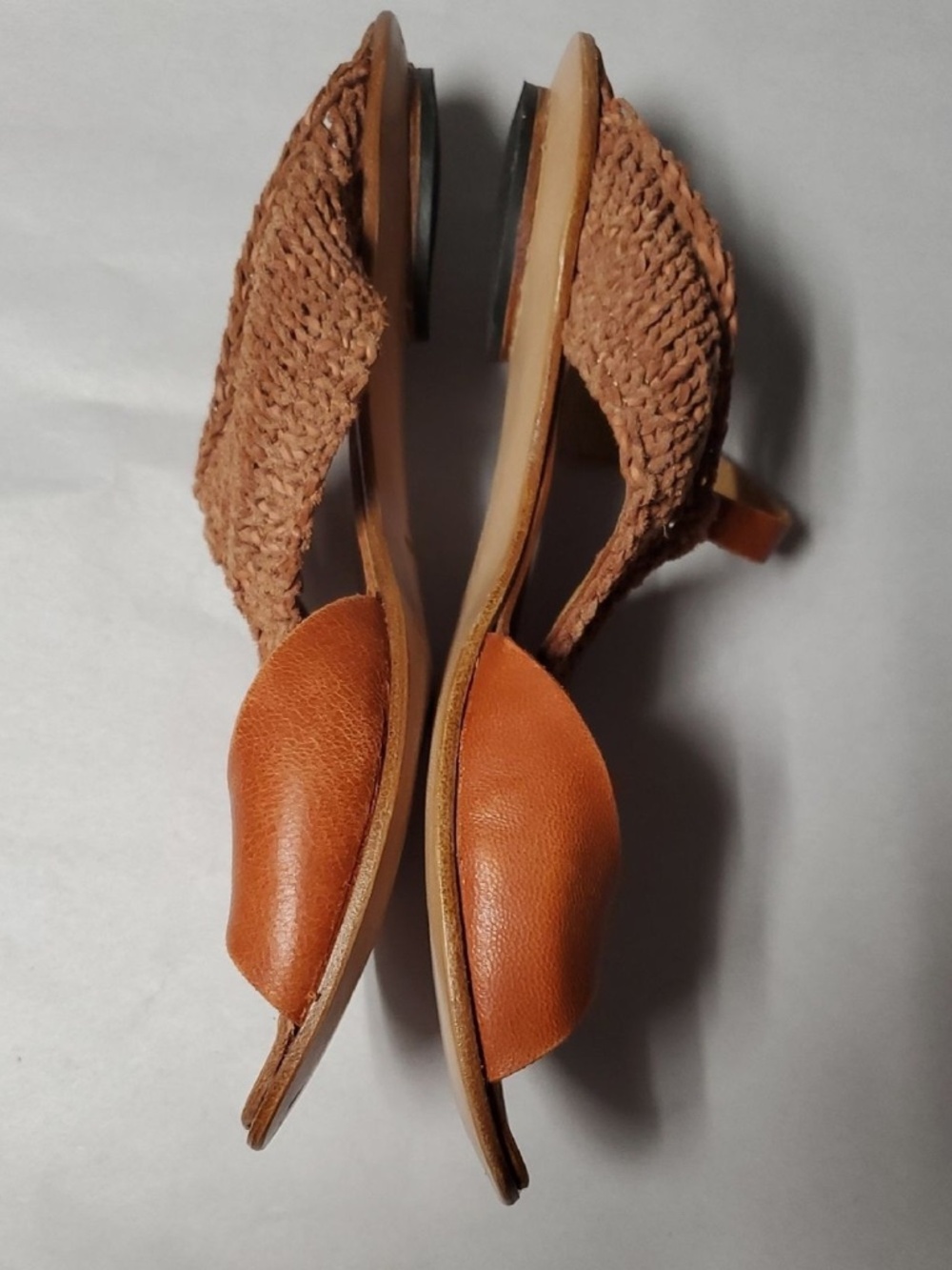 Sundance Catalog CYDWOQ Kiosk Women's Brown Woven Leather Sandals Size 38 BoHoSu - Picture 3 of 8